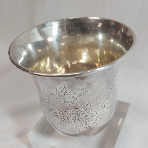 Timbale pelote évasée argent – Image 2