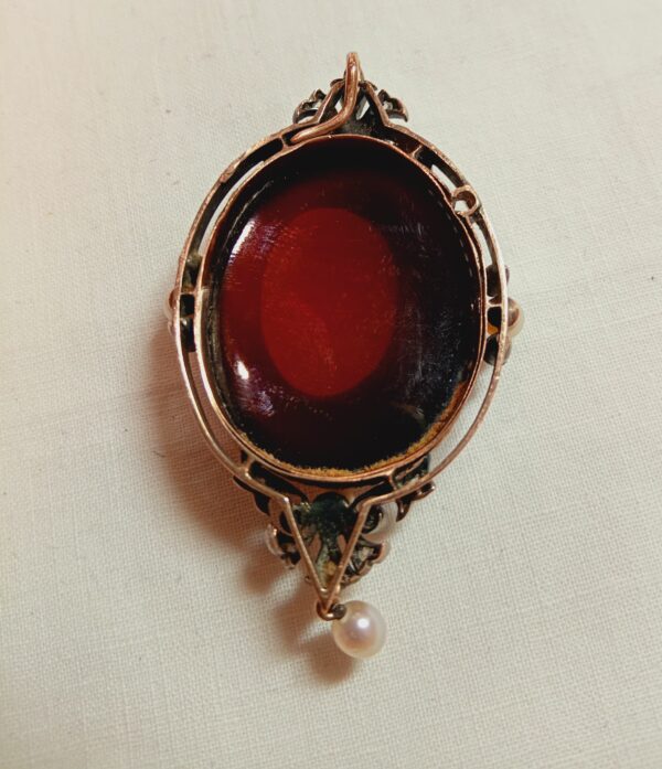 Pendentif camée agate Napoléon III – Image 2