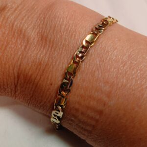 Bracelet plat 2 ors 18 carats