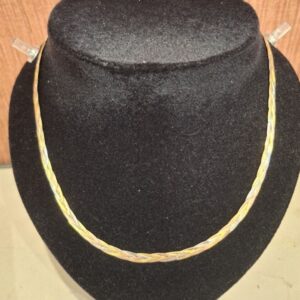 Collier tresse 3 ors